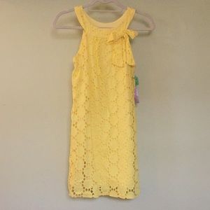 Yellow eyelet dress NWT
